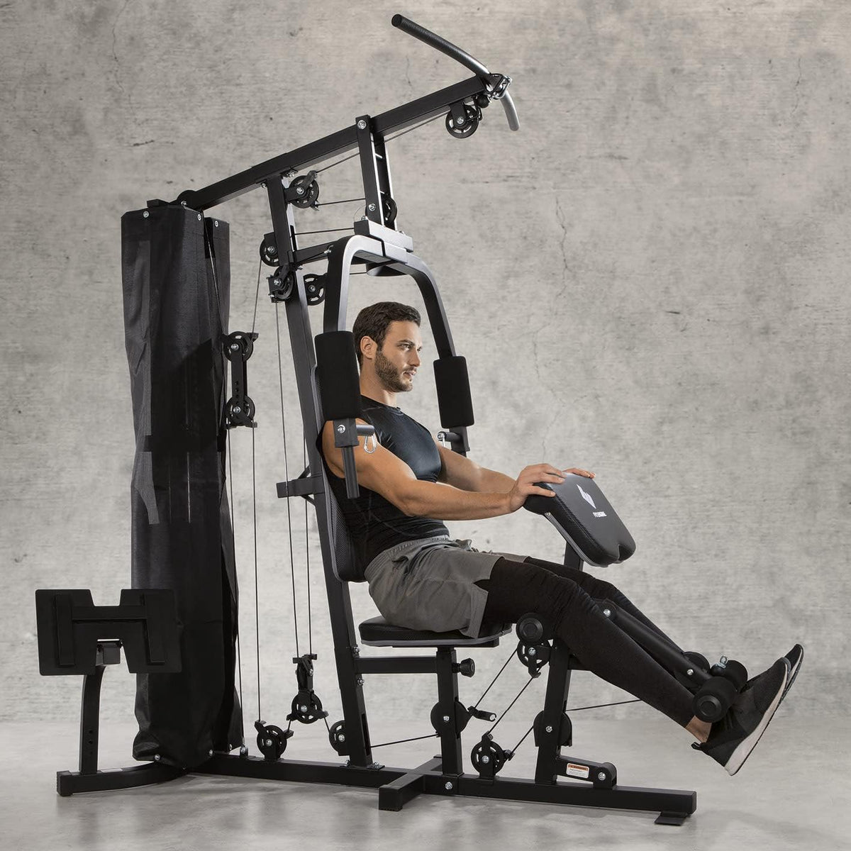 FitEngine Kraftstation: Komplettes Home Gym mit 67 kg Gewichten