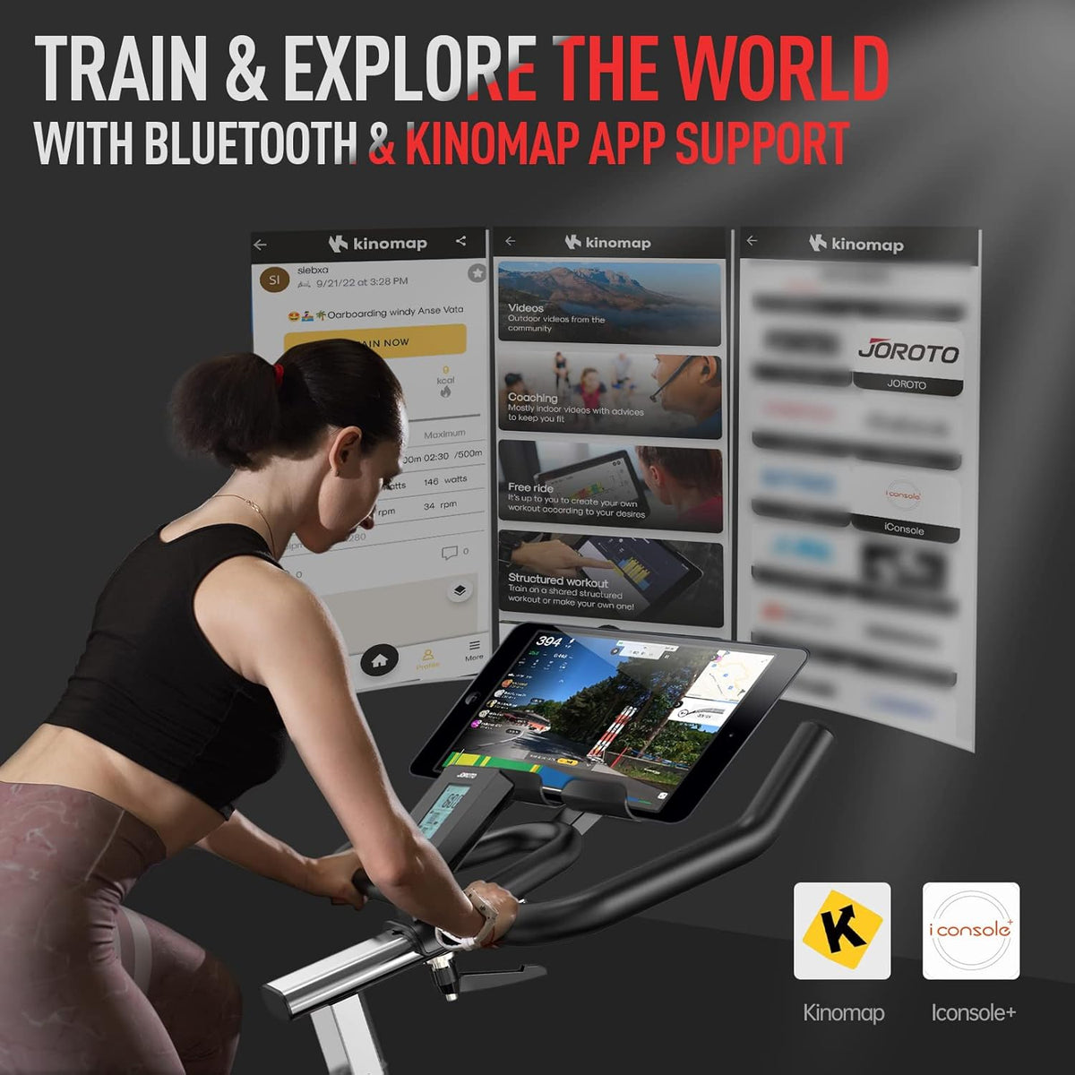 JOROTO X2: Leises Heimtrainer-Ergometer mit LCD-Monitor