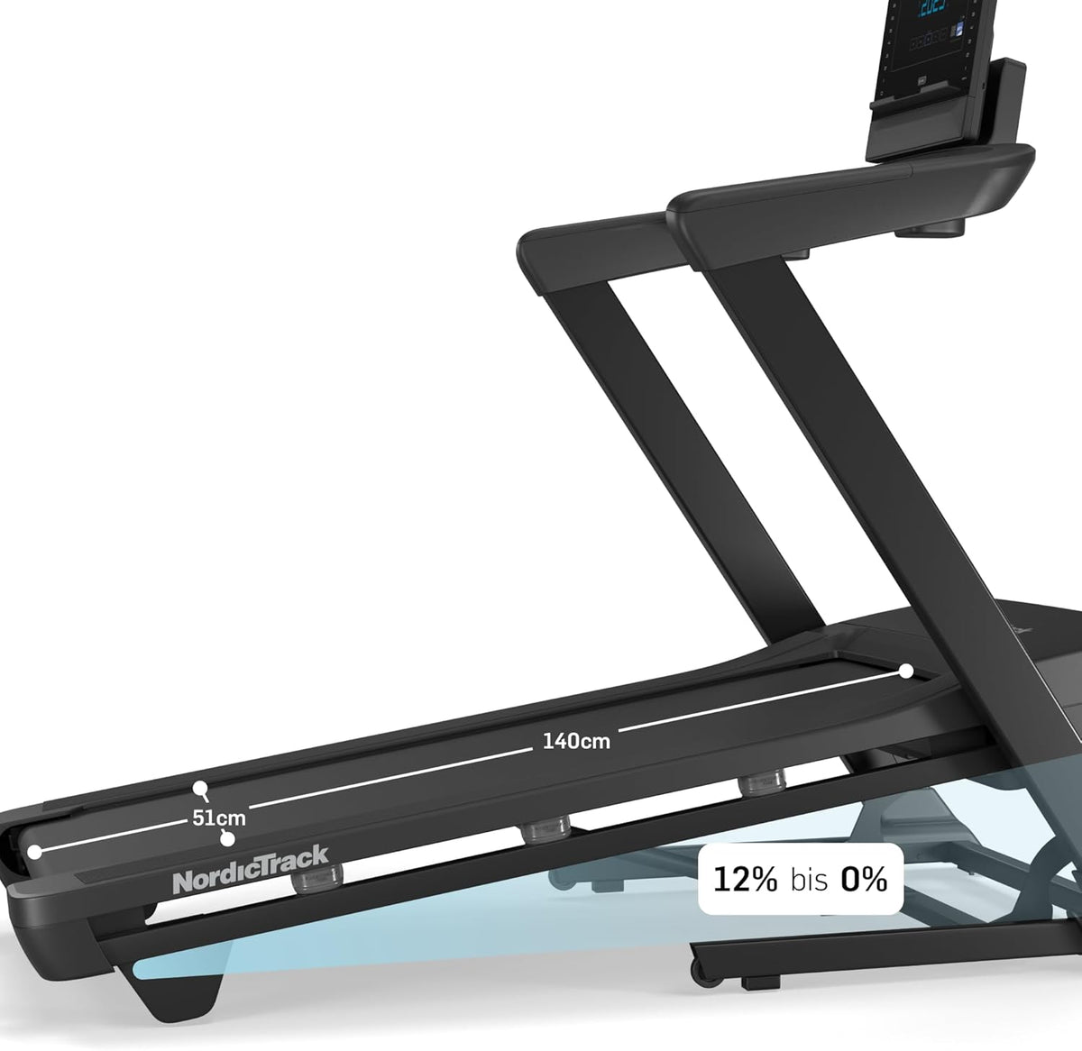 NordicTrack T-Serie: Laufband mit Steigung, Bluetooth & 136 kg Tragkraft