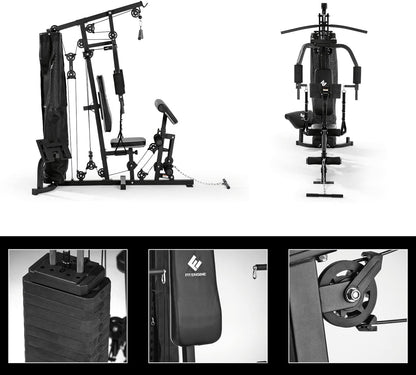 FitEngine Kraftstation: Komplettes Home Gym mit 67 kg Gewichten