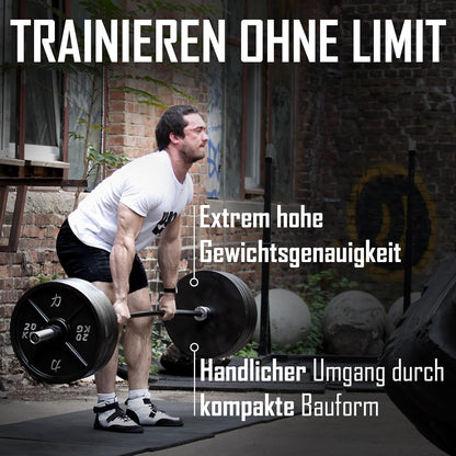 Strength Shop Gusseisen Hantelscheiben: Robuste 50mm Gewichtsscheiben für Langhantel