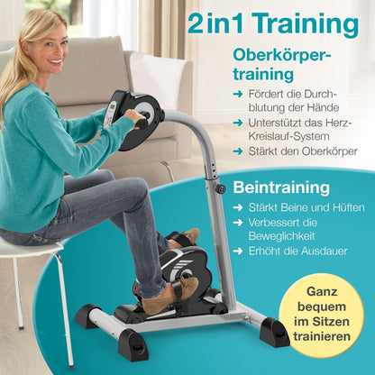 maxVitalis 2-in-1: Arm- und Beintrainer mit Motorunterstützung