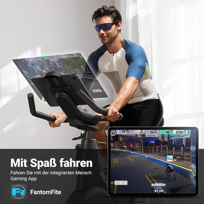 MERACH Heimtrainer: Leises Magnetrad mit App-Steuerung