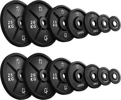 Strength Shop Gusseisen Hantelscheiben: Robuste 50mm Gewichtsscheiben für Langhantel
