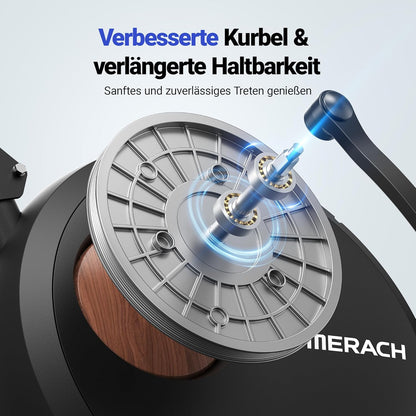 MERACH Liegeergometer: Heimtrainer mit Bluetooth und verstellbarer Rückenlehne
